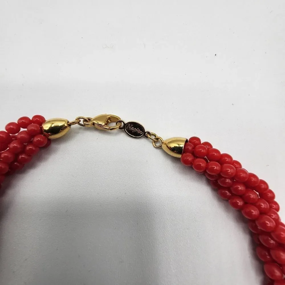 Napier red beaded 18